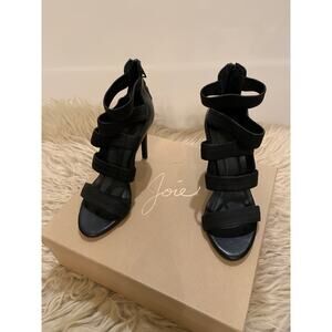 Joie "Jana" Strappy Ankle Wrap Sandal 4" Spiked Heel & Dust Bag Original Box